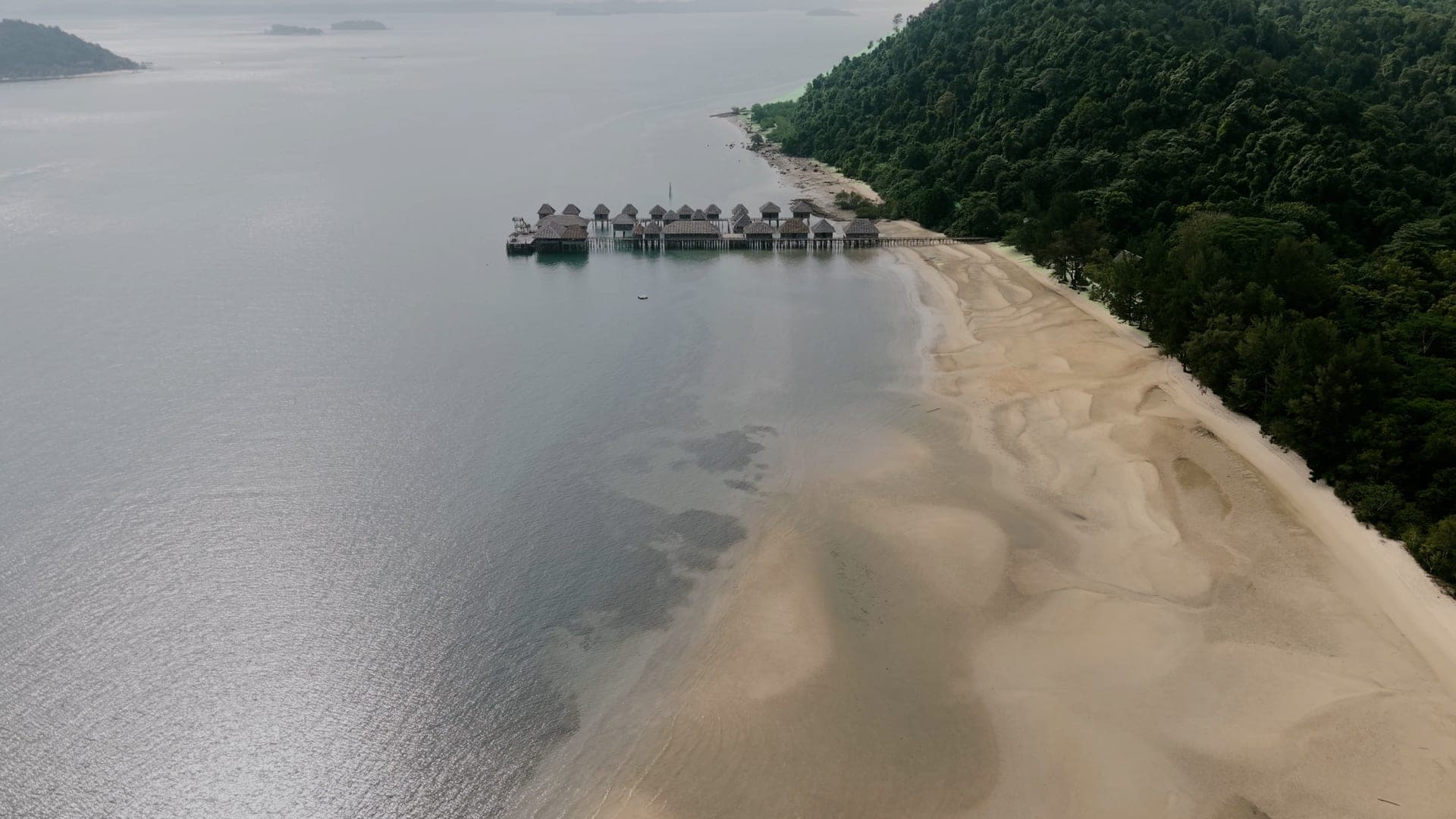 Aerial view of Telunas Beach Resort
