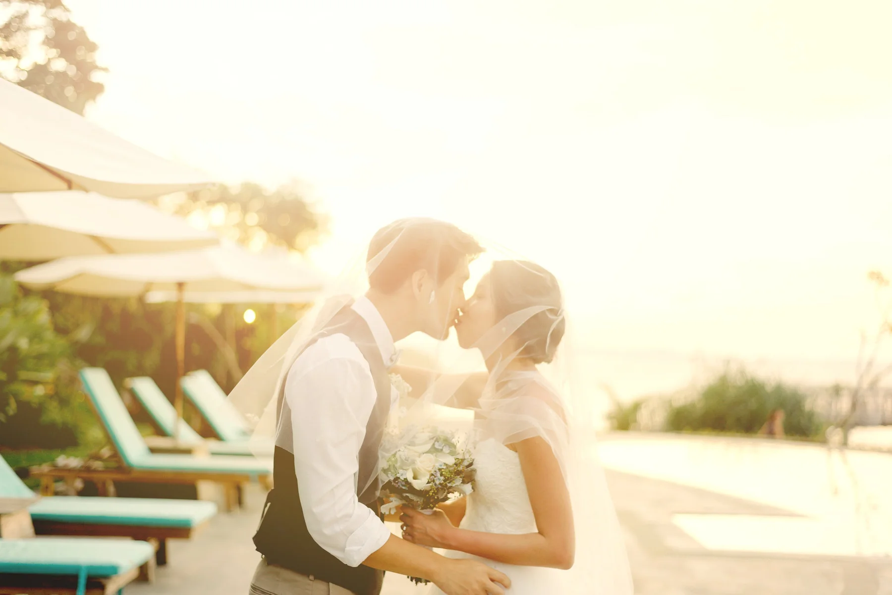 Wedding ceremony at Telunas Private Island