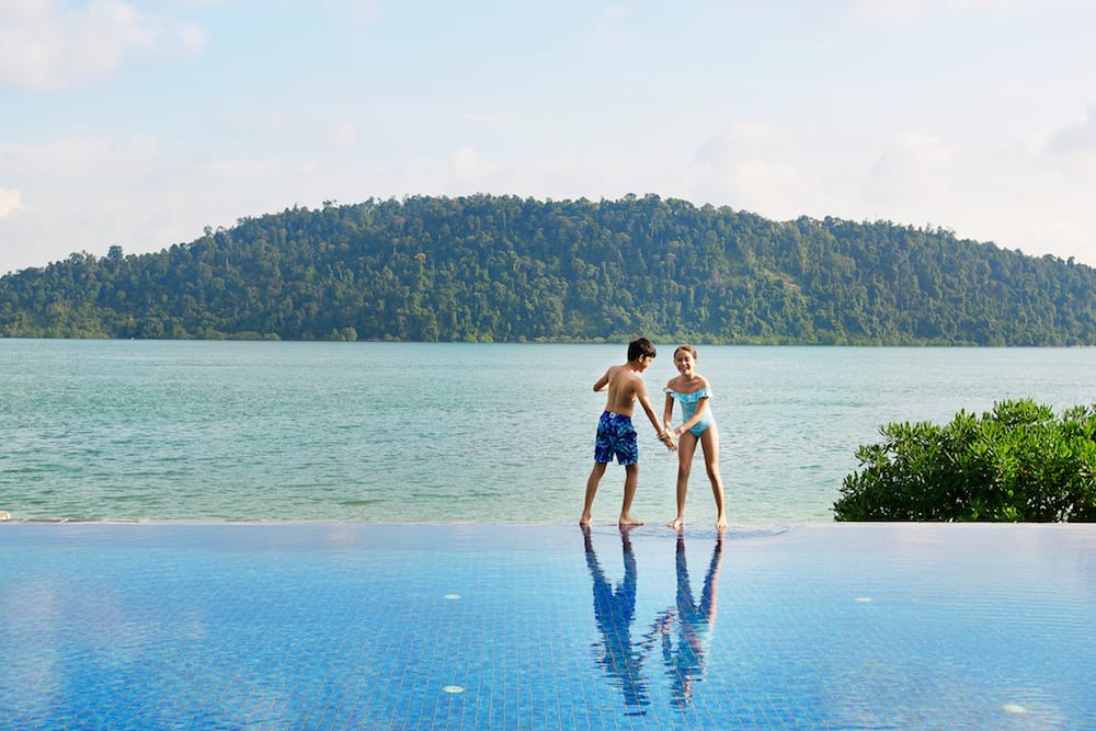 Telunas Private Island Resort Kids at Infinity Pool