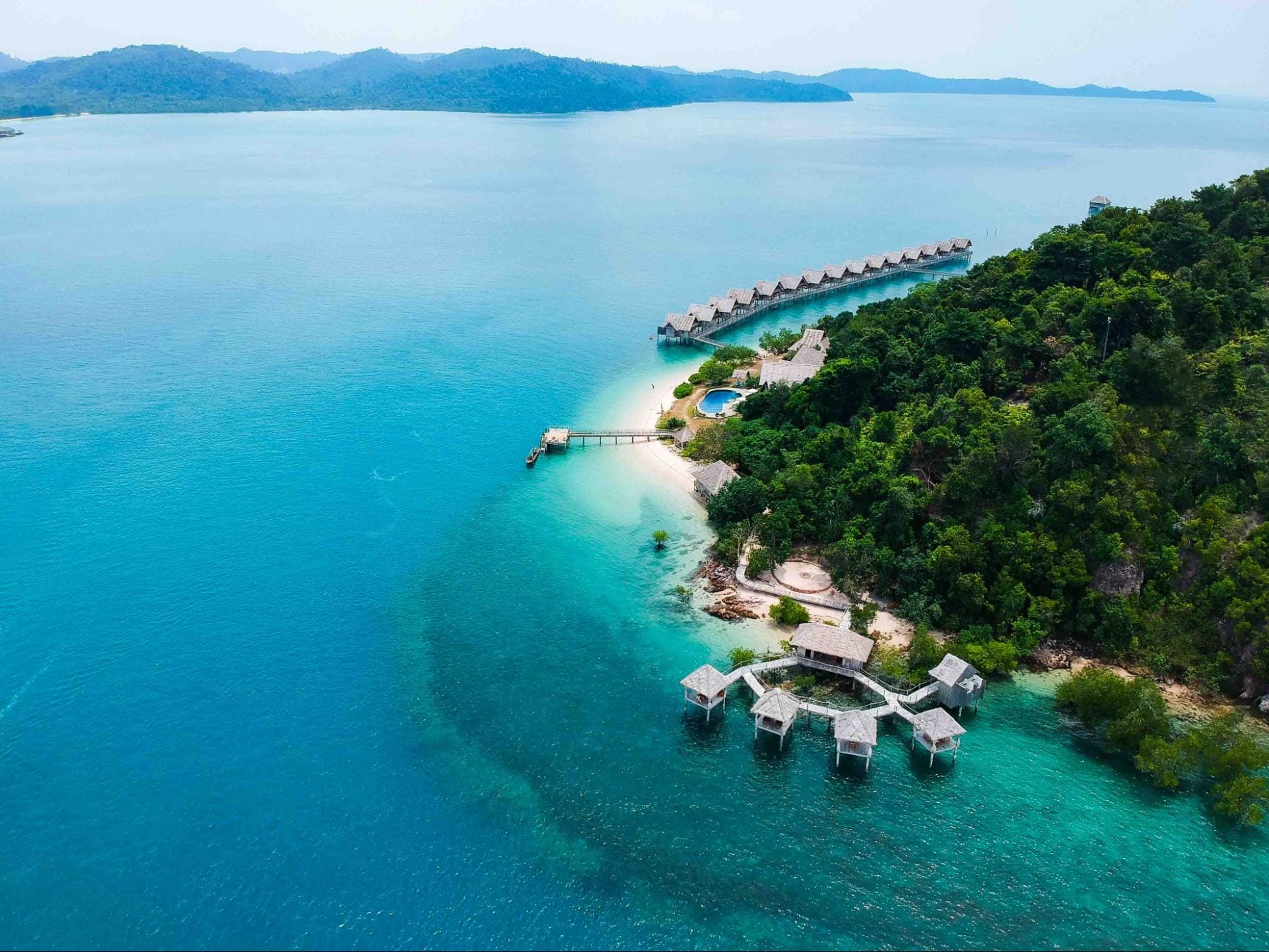 Telunas Resort is a great alternative from the Maldives