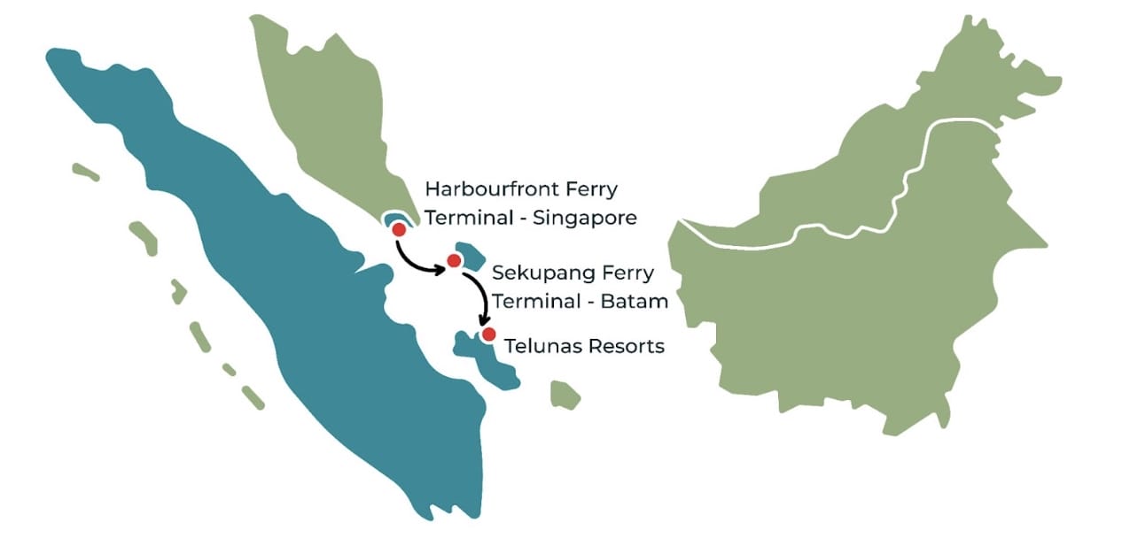 the escape map for couple wellness retreat in southeast asia
