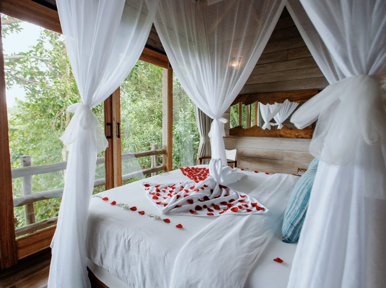 romantic room for couple wellness retreat in southeast asia